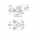 GROHE EURODISC 33390001 Páková vanová baterie G 1/2"